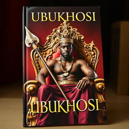 A striking book cover featuring a powerful black man sitting confidently on an intricately designed throne chair