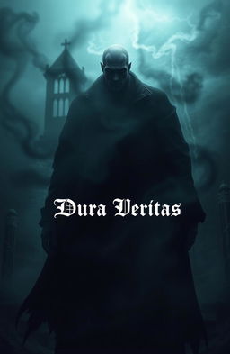 A powerful and evil man, shrouded in dark shadows, exuding an aura of sadness and despair