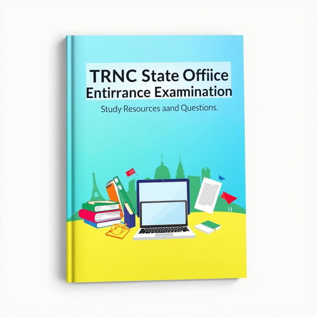 A comprehensive guide cover for 'TRNC State Office Entrance Examination Study Resources and Questions', designed in a professional layout