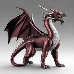 A breath-taking dragon decorated with a smooth lacquer finish, embedded with scintillating diamond scales, soaring across the sky radiating elegance and power