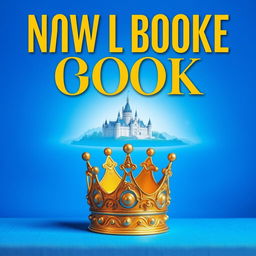 A stunning book cover that features a vibrant blue background showcasing a distant castle, beautifully detailed and elegantly positioned on the horizon