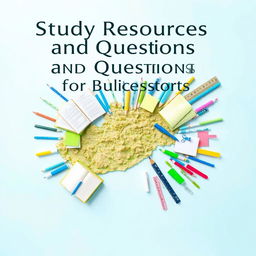 A book cover for the e-book titled 'Study Resources and Questions for Cyprus Public Exams