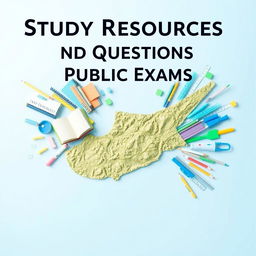 A book cover for the e-book titled 'Study Resources and Questions for Cyprus Public Exams