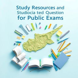 A book cover for the e-book titled 'Study Resources and Questions for Cyprus Public Exams