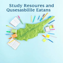 Design a book cover for the e-book titled 'Study Resources and Questions for Cyprus Public Exams