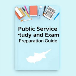 A book cover for 'Public Service Study and Exam Preparation Guide' featuring a light blue background