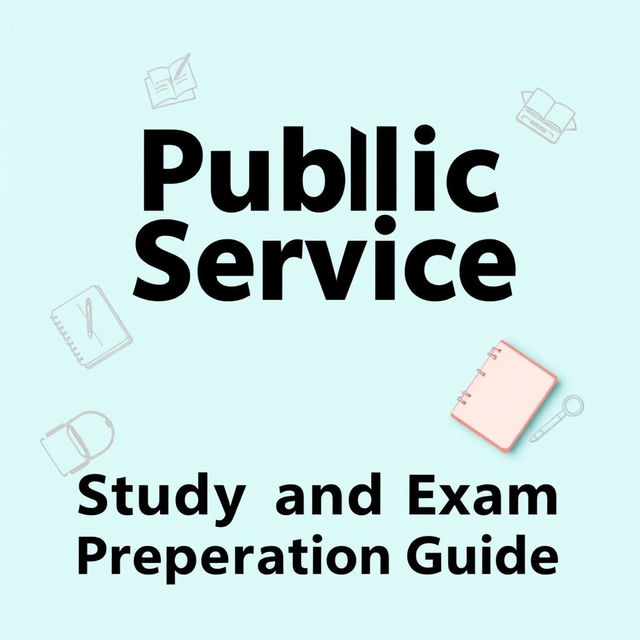 A book cover featuring the title 'Public Service Study and Exam Preparation Guide