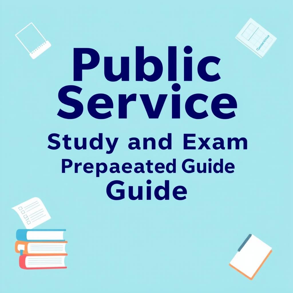 A book cover featuring the title 'Public Service Study and Exam Preparation Guide