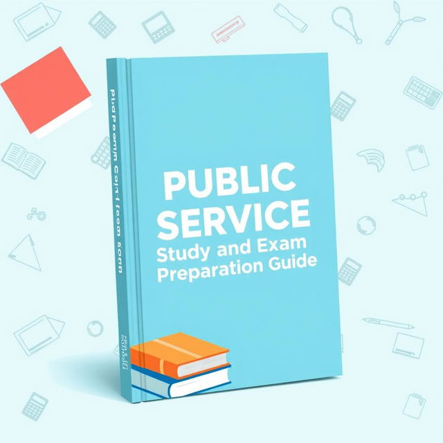 A book cover for 'Public Service Study and Exam Preparation Guide' featuring a sleek design