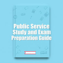 A book cover for 'Public Service Study and Exam Preparation Guide' featuring a sleek design