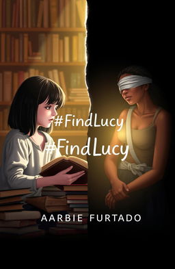 A book cover design featuring two girls dreaming of each other