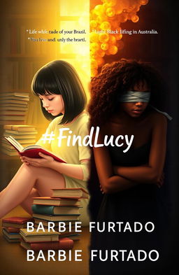 A book cover design featuring two girls dreaming of each other