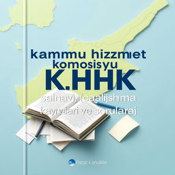 Book cover featuring a prominent, artistic representation of a map of Cyprus as the background