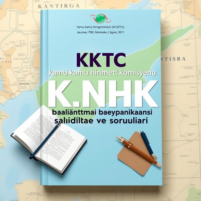 Book cover featuring a prominent, artistic representation of a map of Cyprus as the background