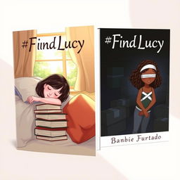 A book cover featuring two characters drawn in a beautiful illustration style