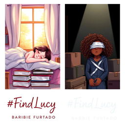 A book cover featuring two characters drawn in a beautiful illustration style