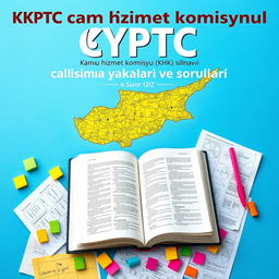An engaging book cover design featuring a vibrant map of Cyprus as the central background element