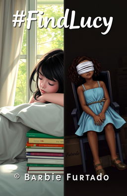 A book cover featuring two distinct scenes that blend seamlessly into one another
