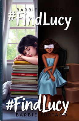 A book cover featuring two distinct scenes that blend seamlessly into one another