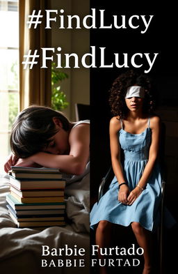 A striking book cover divided into two distinct scenes
