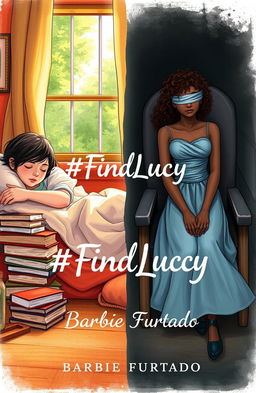 A professional drawing-style illustration depicting two contrasting scenes on a single cover