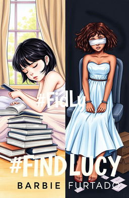 A professional drawing style book cover featuring two girls