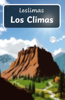 Un bloque de geografía de secundaria titulado 'Los Climas' que incluye meticulosamente temas como la clasificación de climas, características de cada tipo de clima, y su influencia en el medio ambiente y la vida humana