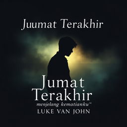 A5 book cover design featuring the title 'Jumat Terakhir' and subtitle 'menjelang kematianku' by writer Luke van John