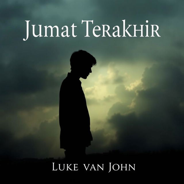 A5 book cover design featuring the title 'Jumat Terakhir' and subtitle 'menjelang kematianku' by writer Luke van John