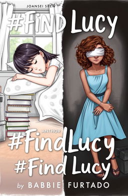 A professional drawing-like cover illustration featuring two girls in a split scene