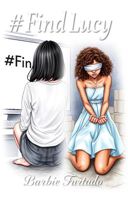 A professional drawing with fine trace style featuring two girls on a single cover