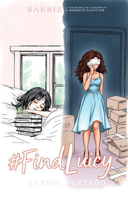 A professional sketch style illustration featuring two contrasting scenes side by side as a book cover
