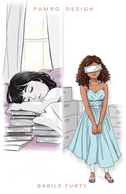 A professional sketch depicting a split cover design for a book titled '#FindLucy' by author Barbie Furtado