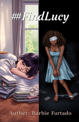 A dramatic book cover illustrating two contrasting scenes