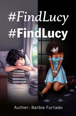 A dramatic book cover illustrating two contrasting scenes