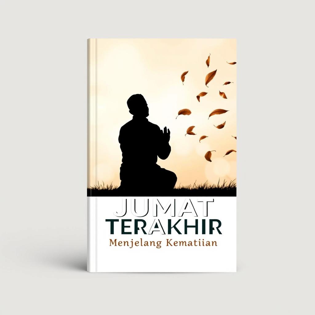 A5 book cover design for the book titled 'JUMAT TERAKHIR' with the subtitle 'Menjelang Kematian'