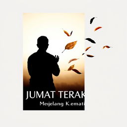 A5 book cover design for the book titled 'JUMAT TERAKHIR' with the subtitle 'Menjelang Kematian'