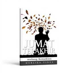 A5 book cover design for the book titled 'JUMAT TERAKHIR' with the subtitle 'Menjelang Kematian'