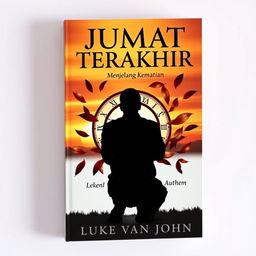 A book cover design featuring the title 'JUMAT TERAKHIR' prominently displayed at the top in bold, elegant typography