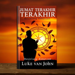 A book cover design featuring the title 'JUMAT TERAKHIR' prominently displayed at the top in bold, elegant typography
