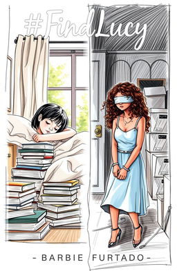 A professional sketch cover illustration showing two contrasting scenes