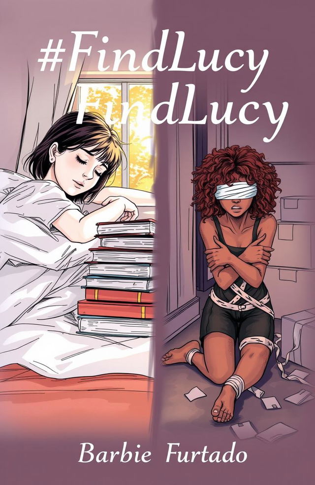 A professional sketch-style cover illustration featuring two girls