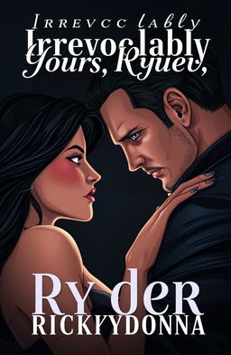 A cover illustration featuring a man and a woman gazing intensely at each other with a love-hate challenging glare, capturing the tension and passion between them