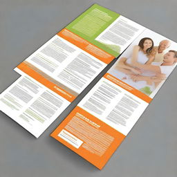 Design a visually appealing and informative double-sided leaflet for a new product marketing campaign