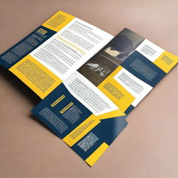 Design a visually appealing and informative double-sided leaflet for a new product marketing campaign