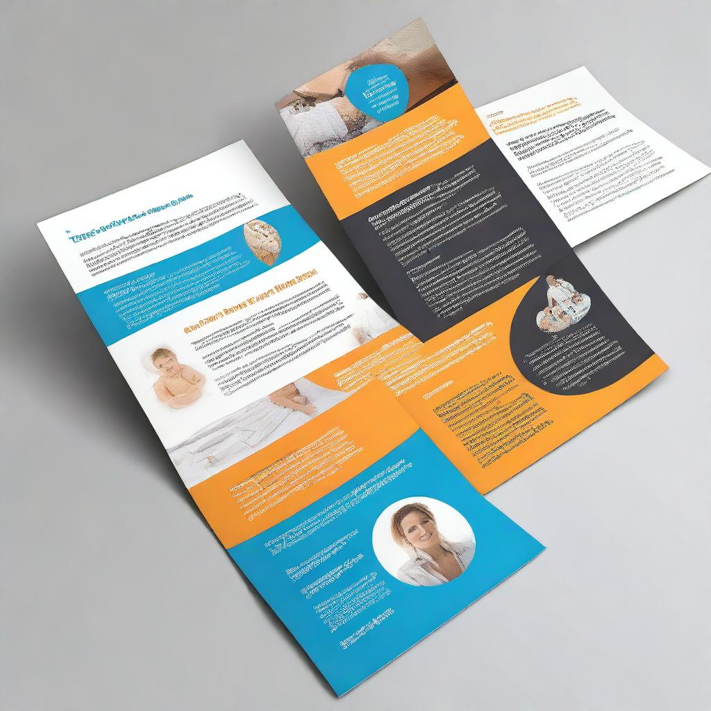 Design a visually appealing and informative double-sided leaflet for a new product marketing campaign