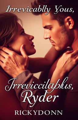A captivating book cover depicting a passionate love-hate relationship between a man and a woman