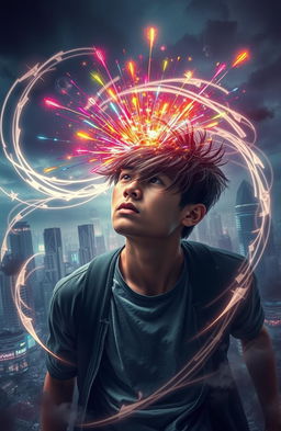 A mystical scene depicting the concept of 'kepepet', an intense feeling of pressure or urgency that leads to powerful and surprising outcomes