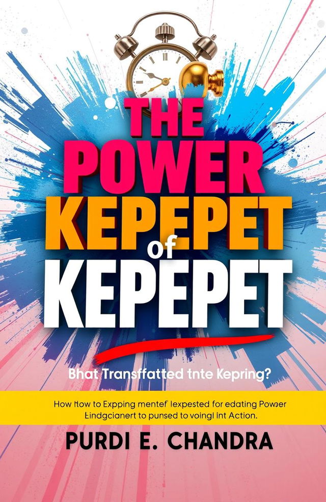 A beautifully designed book cover for 'The Power of Kepepet' by Purdi E