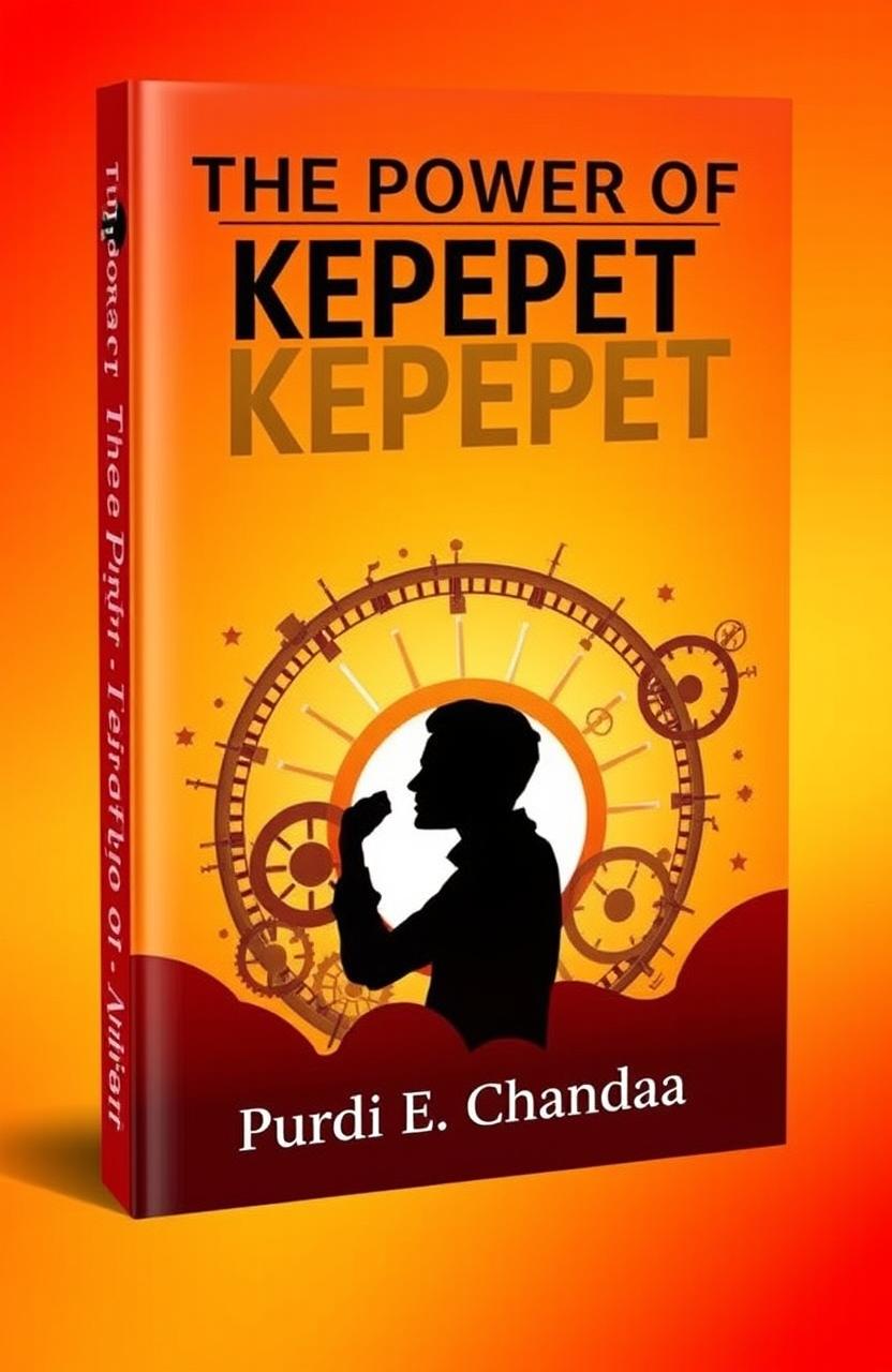 A visually striking book cover for 'The Power of Kepepet' by Purdi E